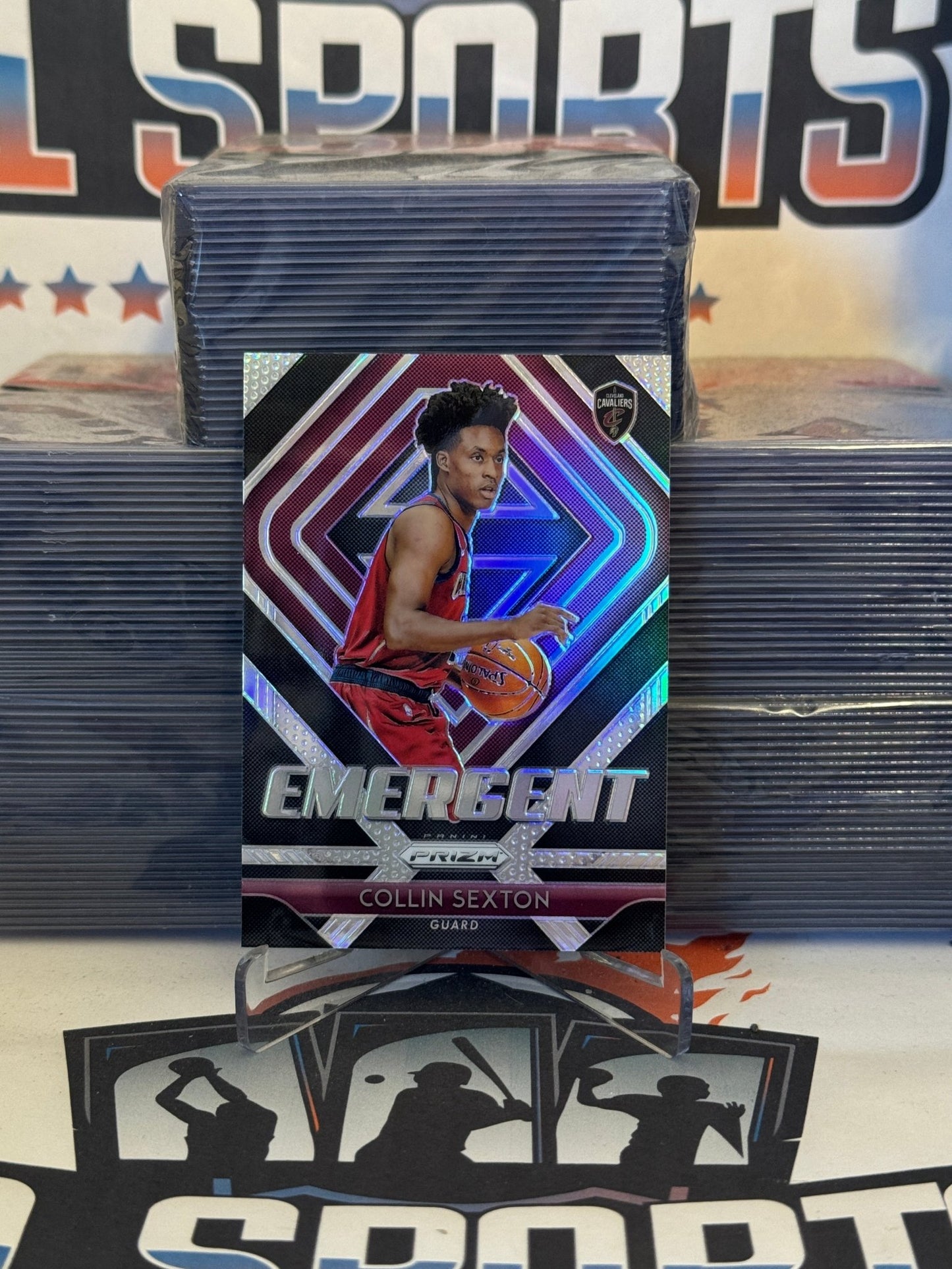 2019 Panini Prizm (Silver Prizm, Emergent) Collin Sexton Rookie #8