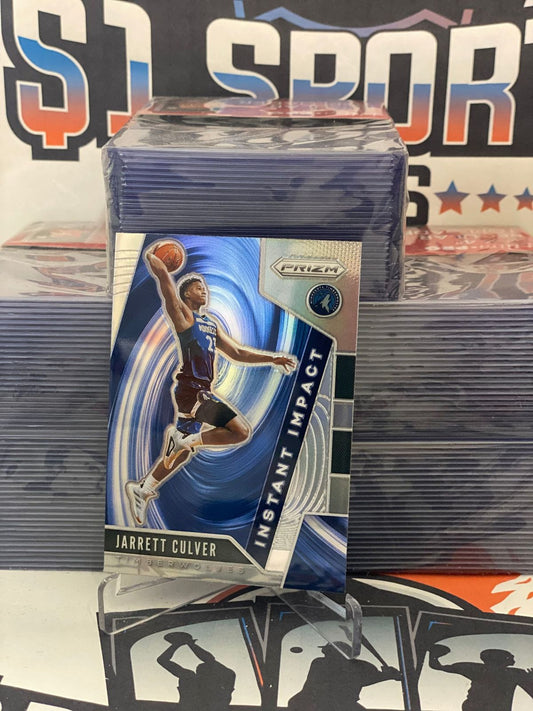 2019 Panini Prizm (Silver Prizm, Instant Impact) Jarrett Culver Rookie #24