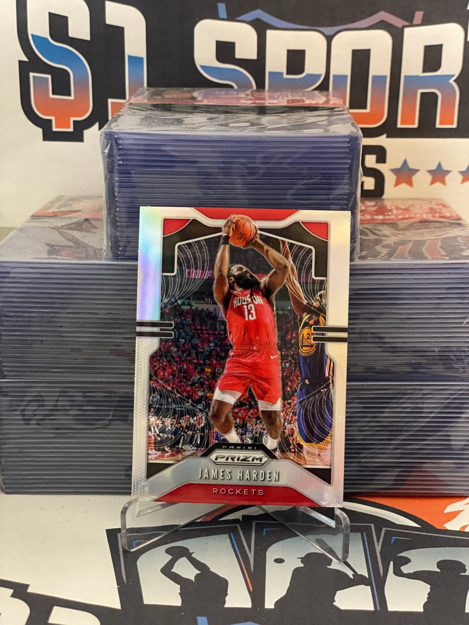 2019 Panini Prizm (Silver Prizm) James Harden #107