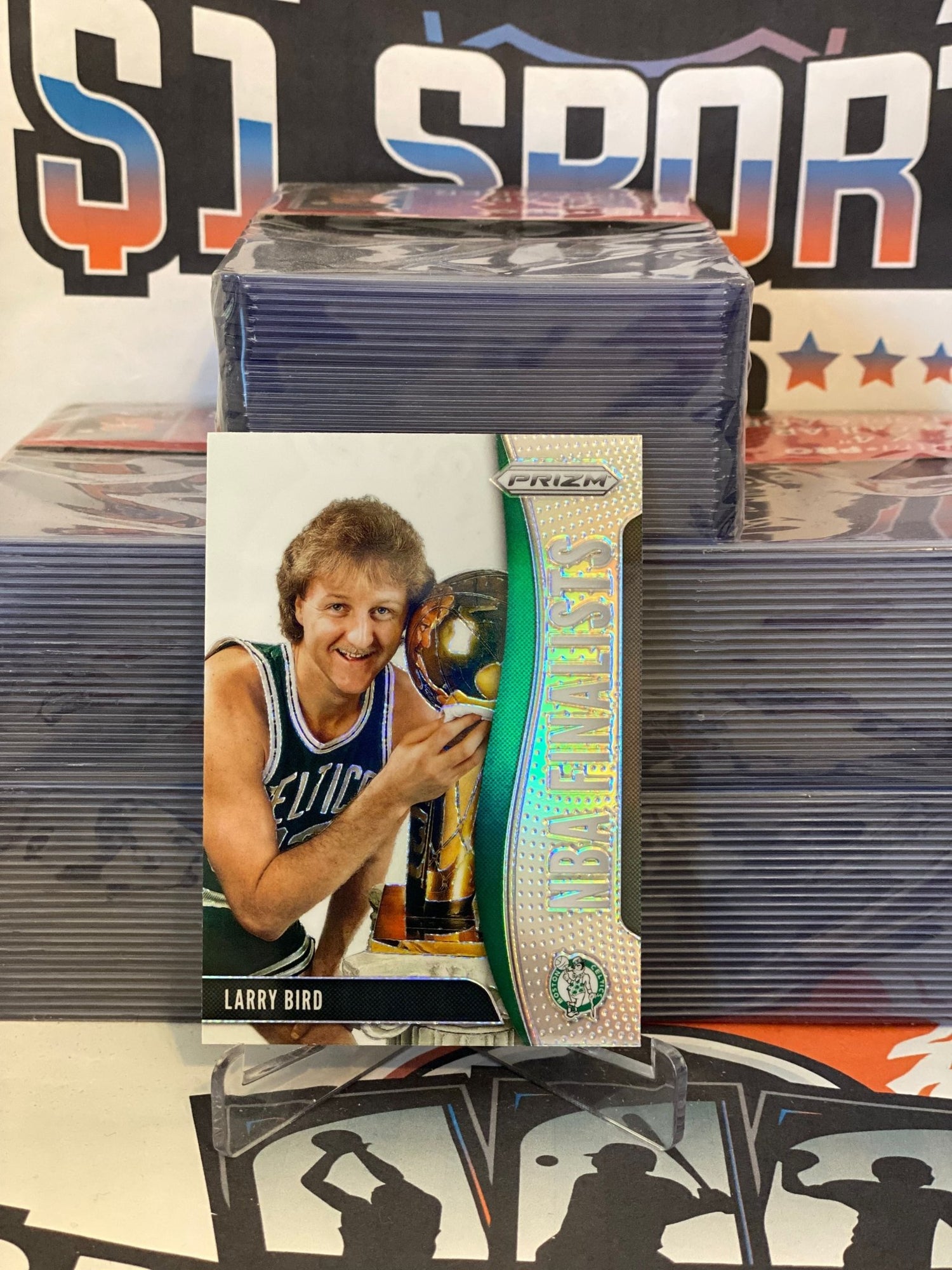 2019 Panini Prizm (Silver Prizm, NBA Finalists) Larry Bird #8