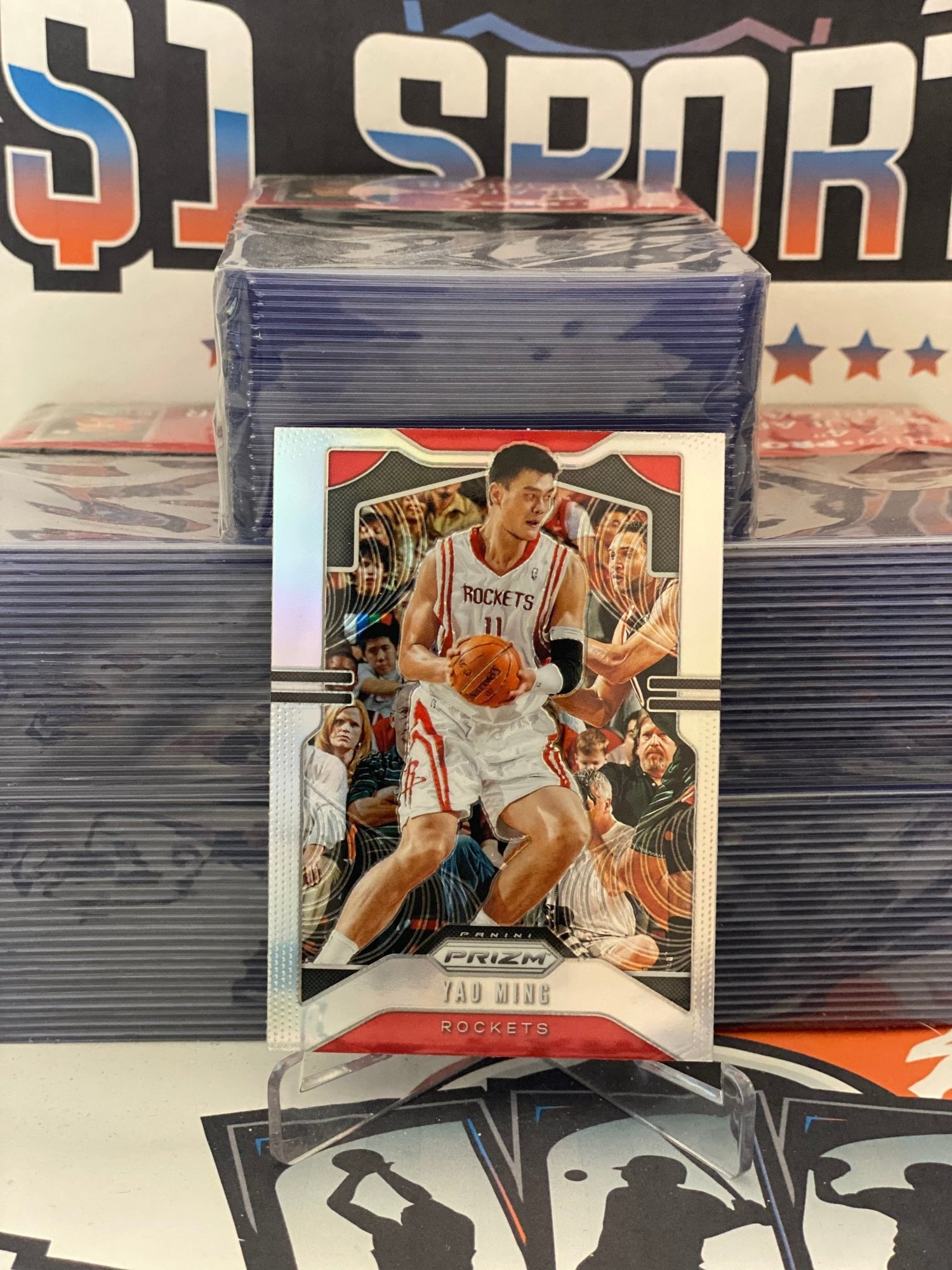 2019 Panini Prizm (Silver Prizm) Yao Ming #7
