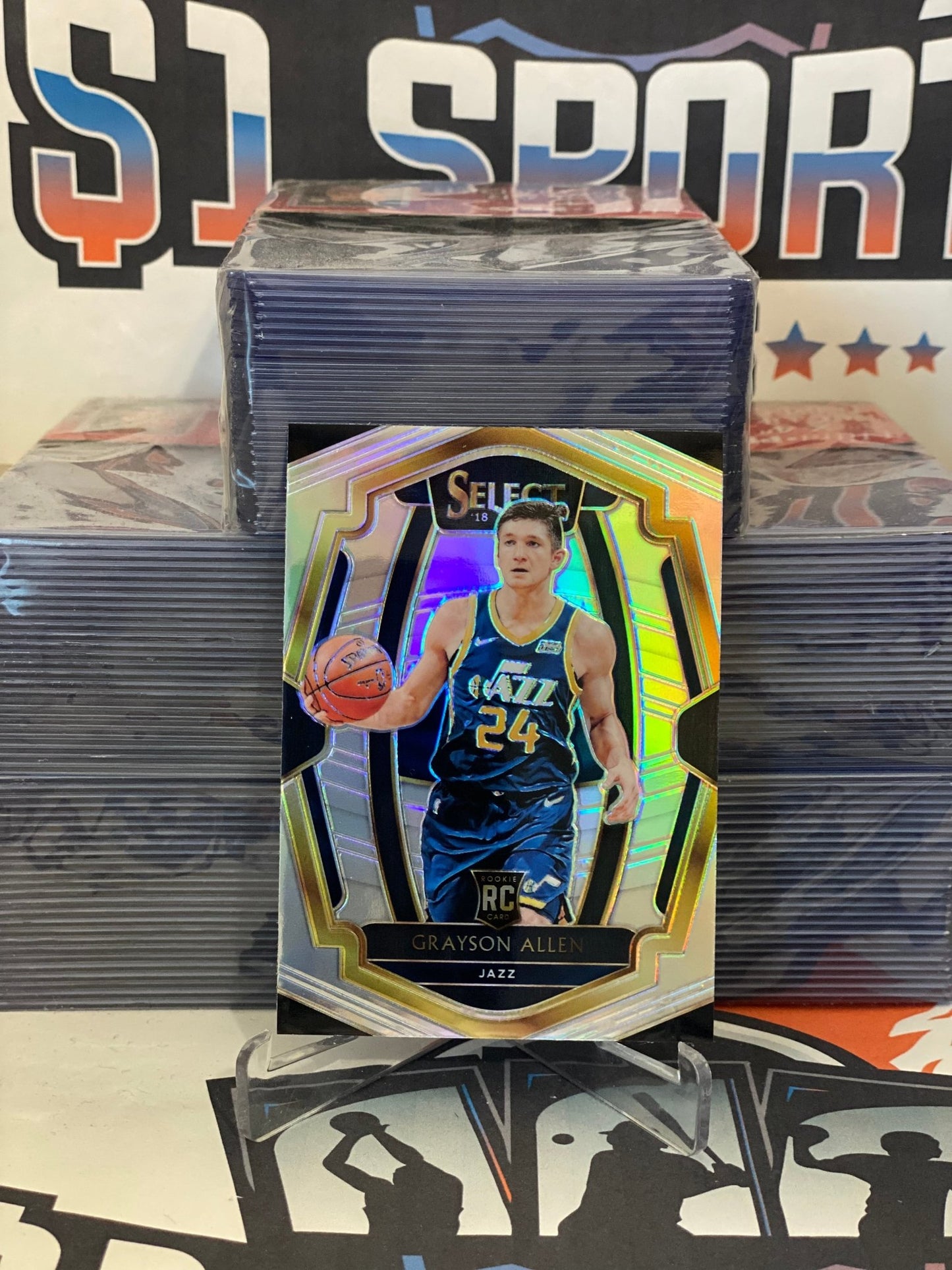 2019 Panini Select (Silver Prizm, Premier Level) Grayson Allen Rookie #106