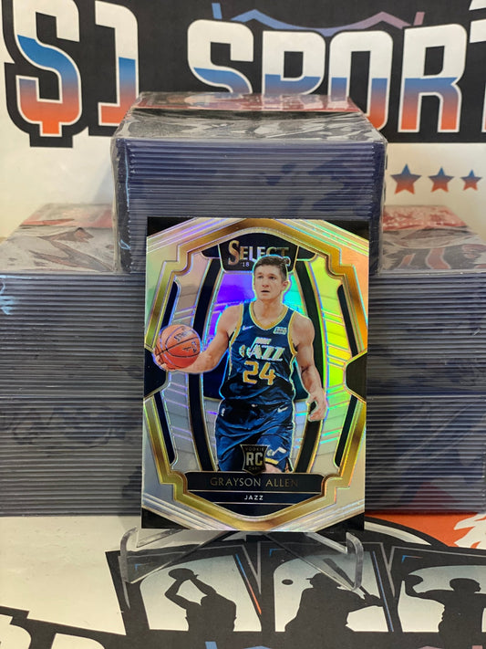 2019 Panini Select (Silver Prizm, Premier Level) Grayson Allen Rookie #106