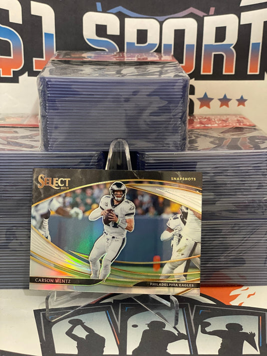2019 Panini Select (Silver Prizm, Snapshots) Carson Wentz #19