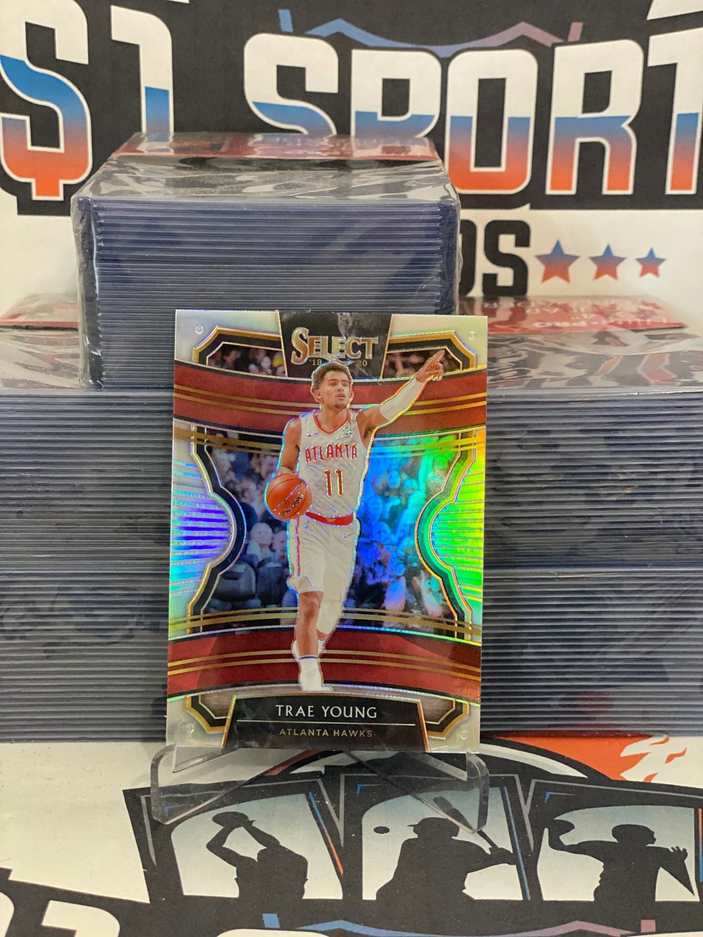 2019 Panini Select (Silver Prizm) Trae Young #33