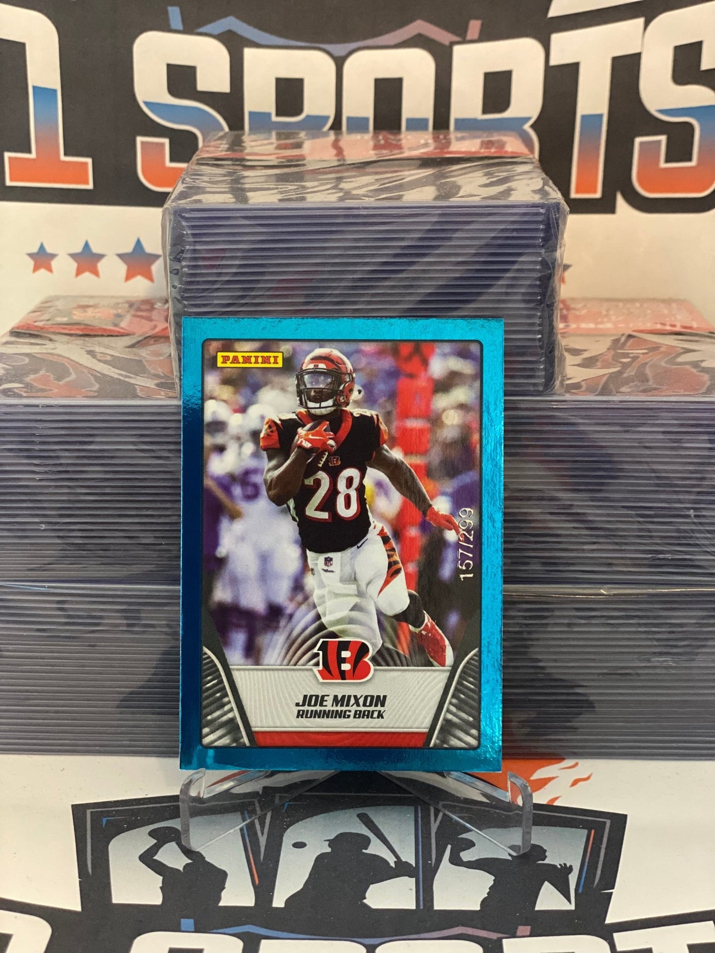 2019 Panini Stickers (Blue 157/299) Joe Mixon #41