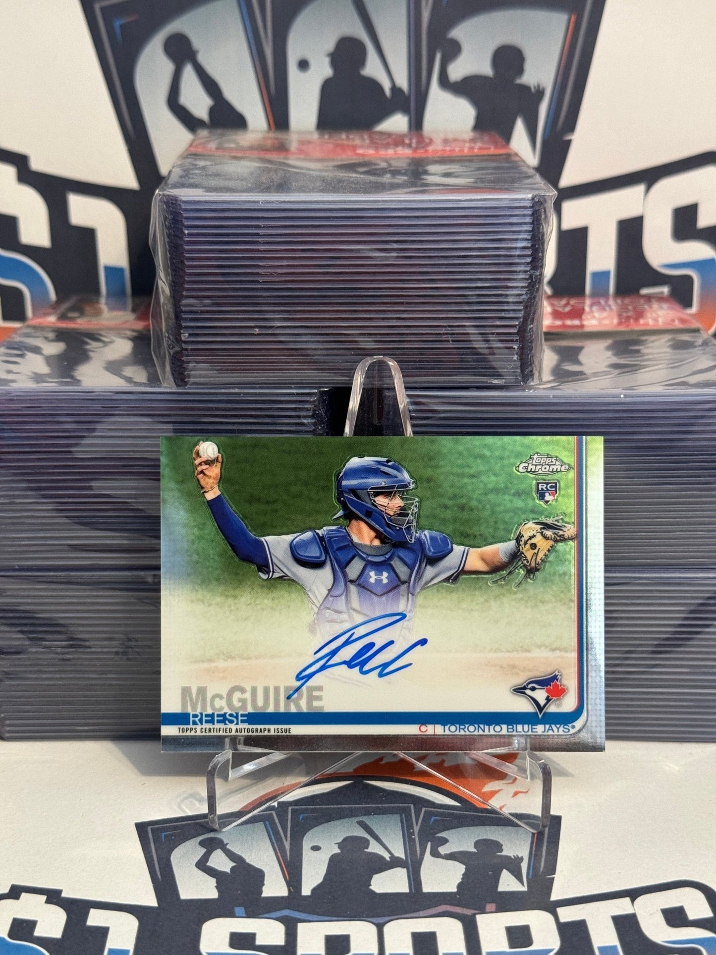 2019 Topps Chrome (Auto) Reese McGuire Rookie #RA-RM