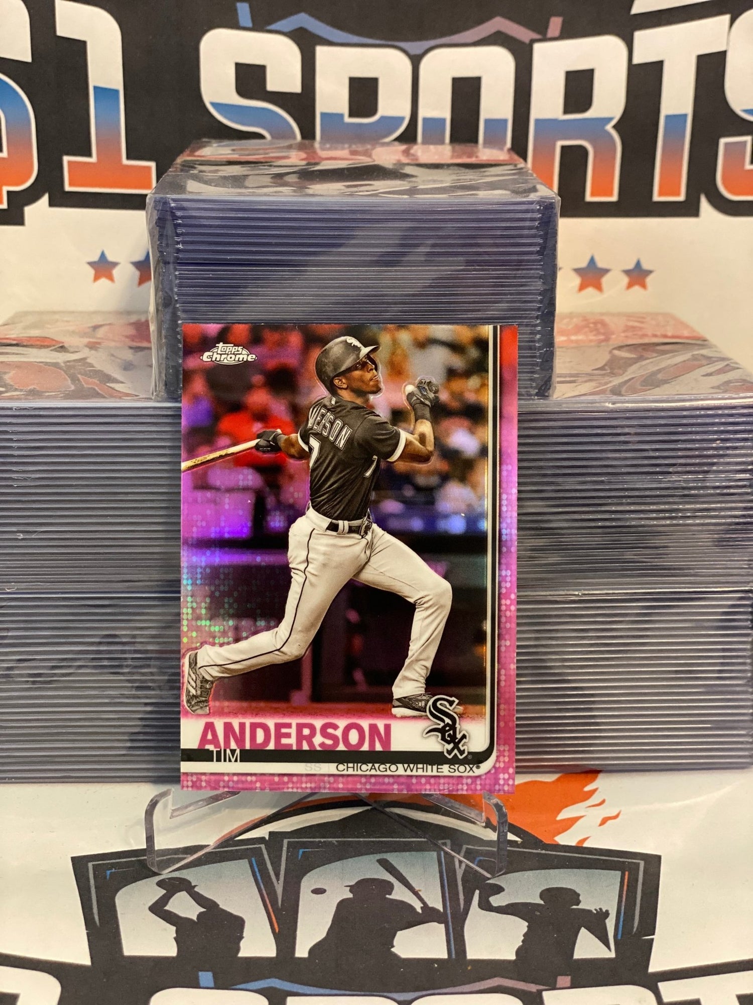 2019 Topps Chrome (Pink Refractor) Tim Anderson #186