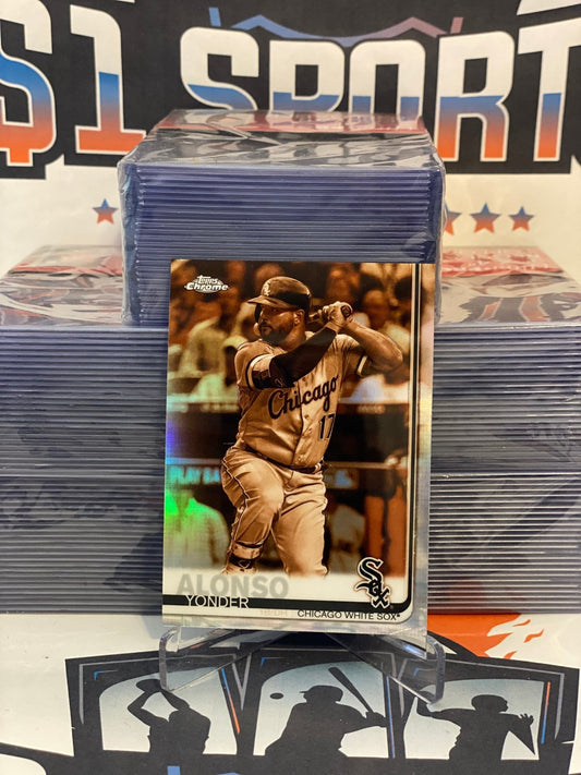 2019 Topps Chrome (Sepia Refractor) Yonder Alonso #102