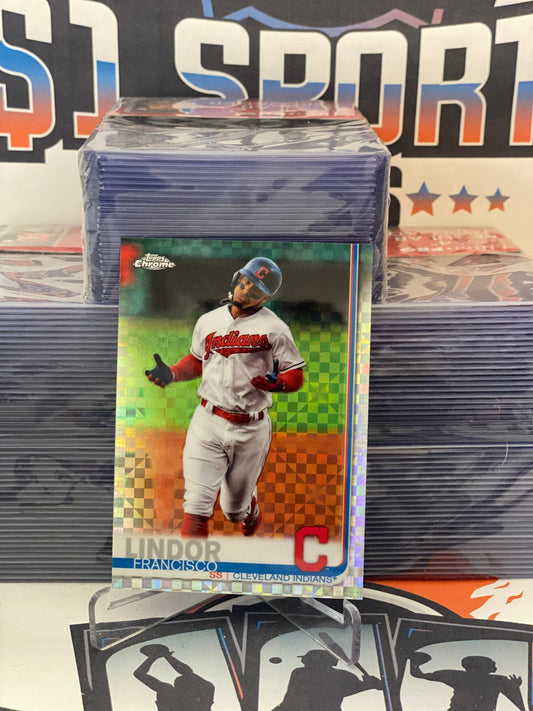 2019 Topps Chrome (X-Fractor Refractor) Francisco Lindor #68