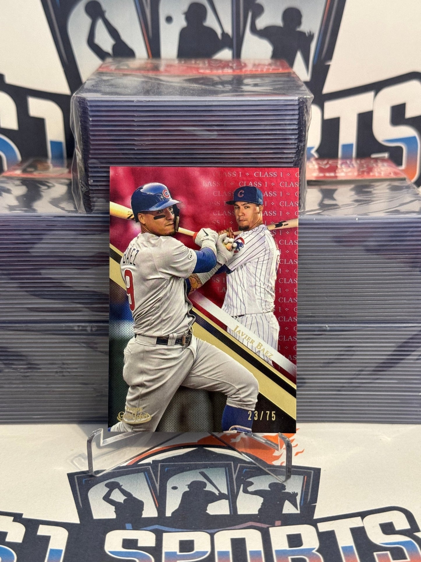 2019 Topps Gold Label (Red 23/75) Javier Baez #14