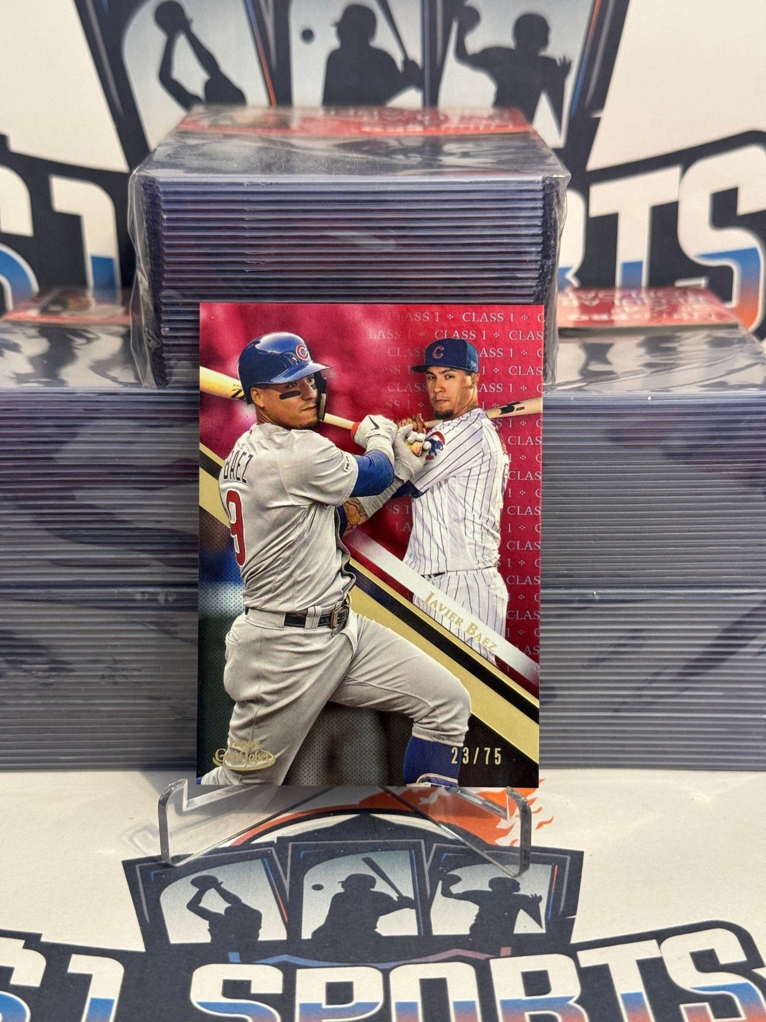 2019 Topps Gold Label (Red 23/75) Javier Baez #14