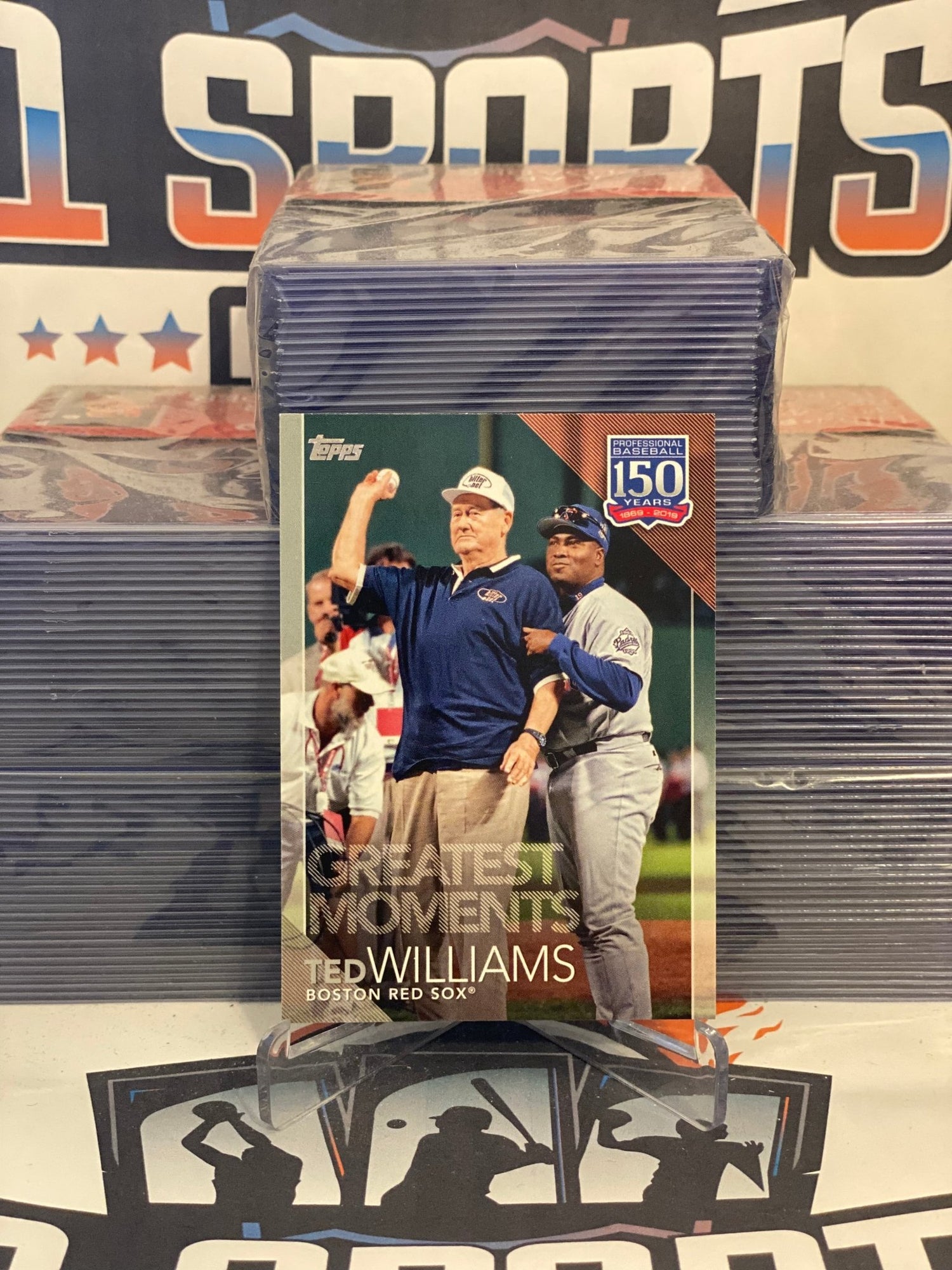 2019 Topps (Greatest Moments w/ Tony Gwynn) Ted Williams #150-48
