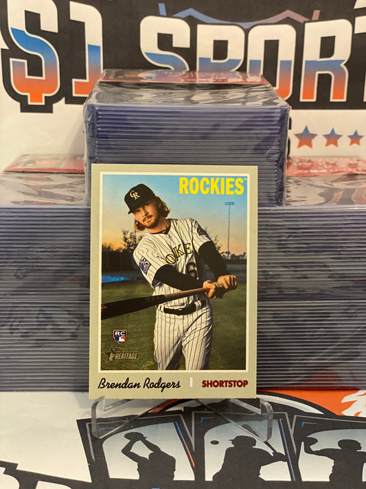 2019 Topps Heritage Brendan Rodgers Rookie #508