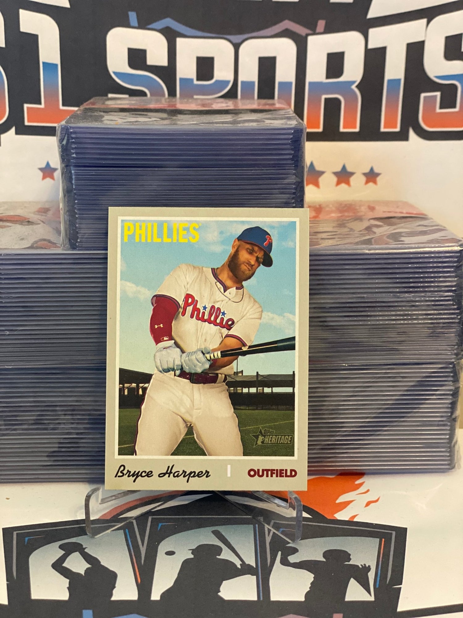 2019 Topps Heritage Bryce Harper #534