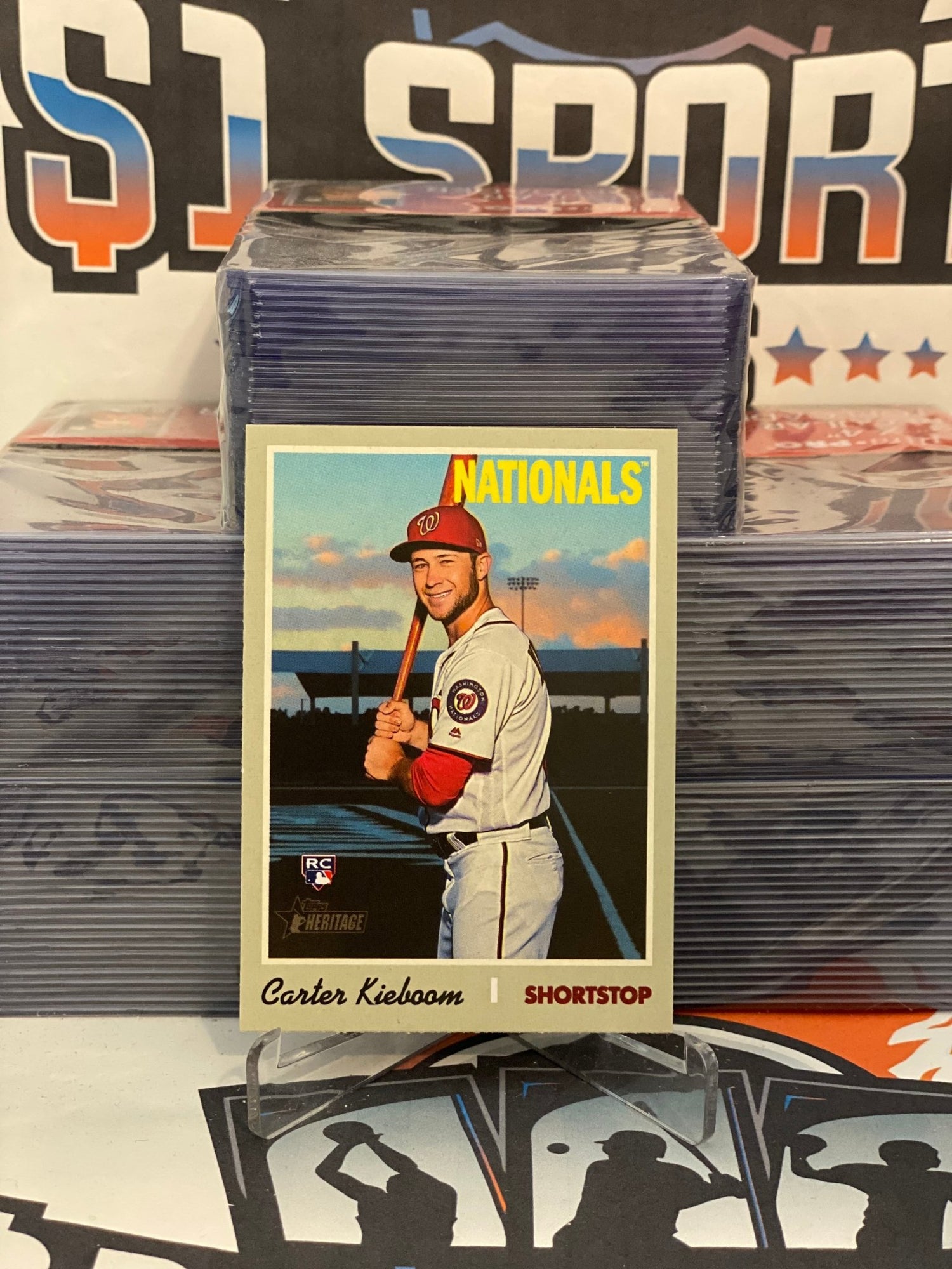 2019 Topps Heritage Carter Kieboom Rookie #523