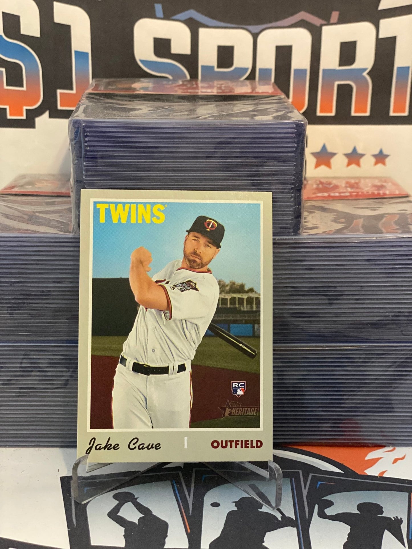 2019 Topps Heritage Jake Cave Rookie #660