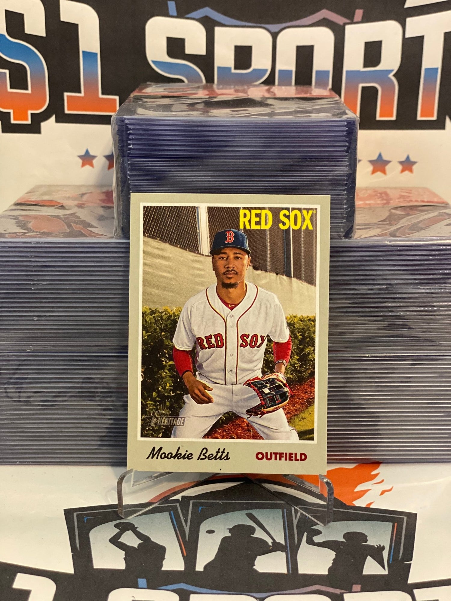 2019 Topps Heritage Mookie Betts #78