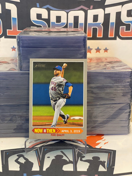 2019 Topps Heritage (Now & Then) Jacob DeGrom #NT-5