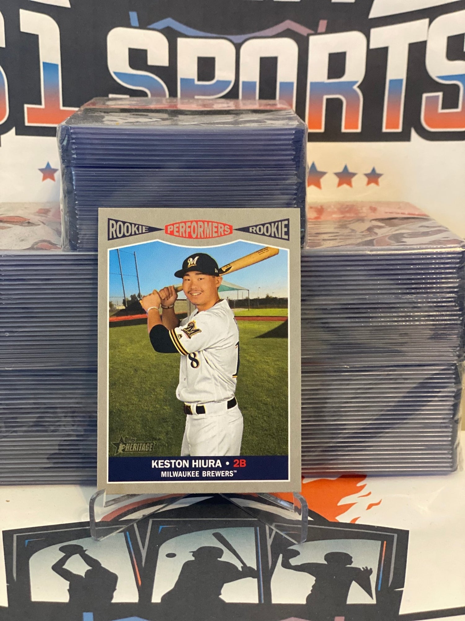 2019 Topps Heritage (Rookie Performers) Keston Hiura #RP-14