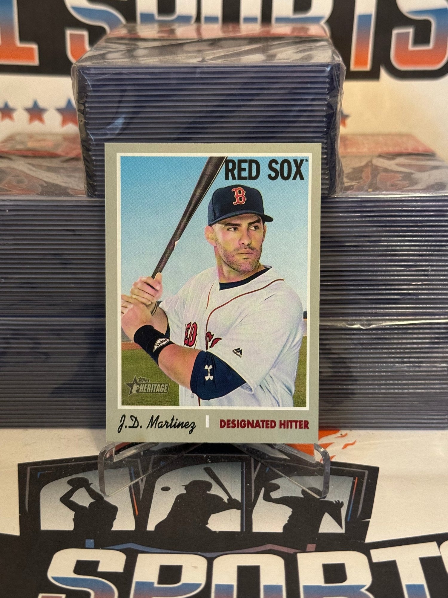 2019 Topps Heritage (Short Print) J.D. Martinez #475