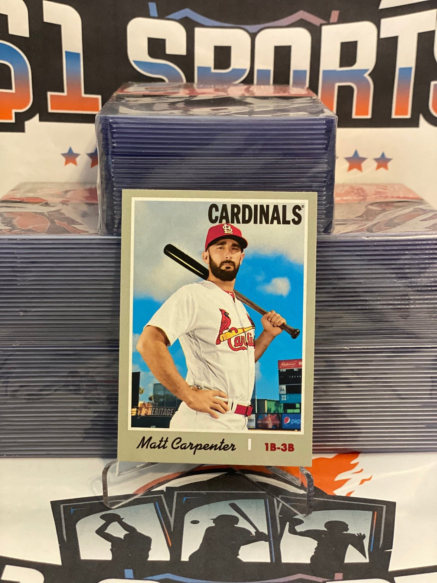 2019 Topps Heritage (Short Print) Matt Carpenter #438