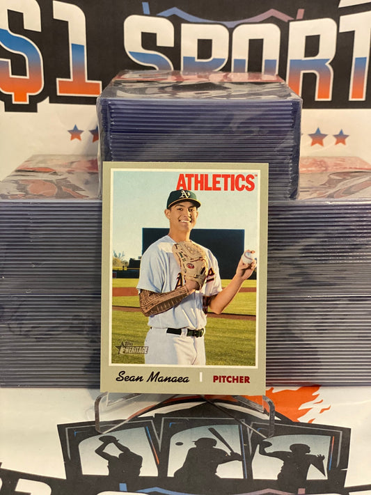 2019 Topps Heritage (Short Print) Sean Manaea #408