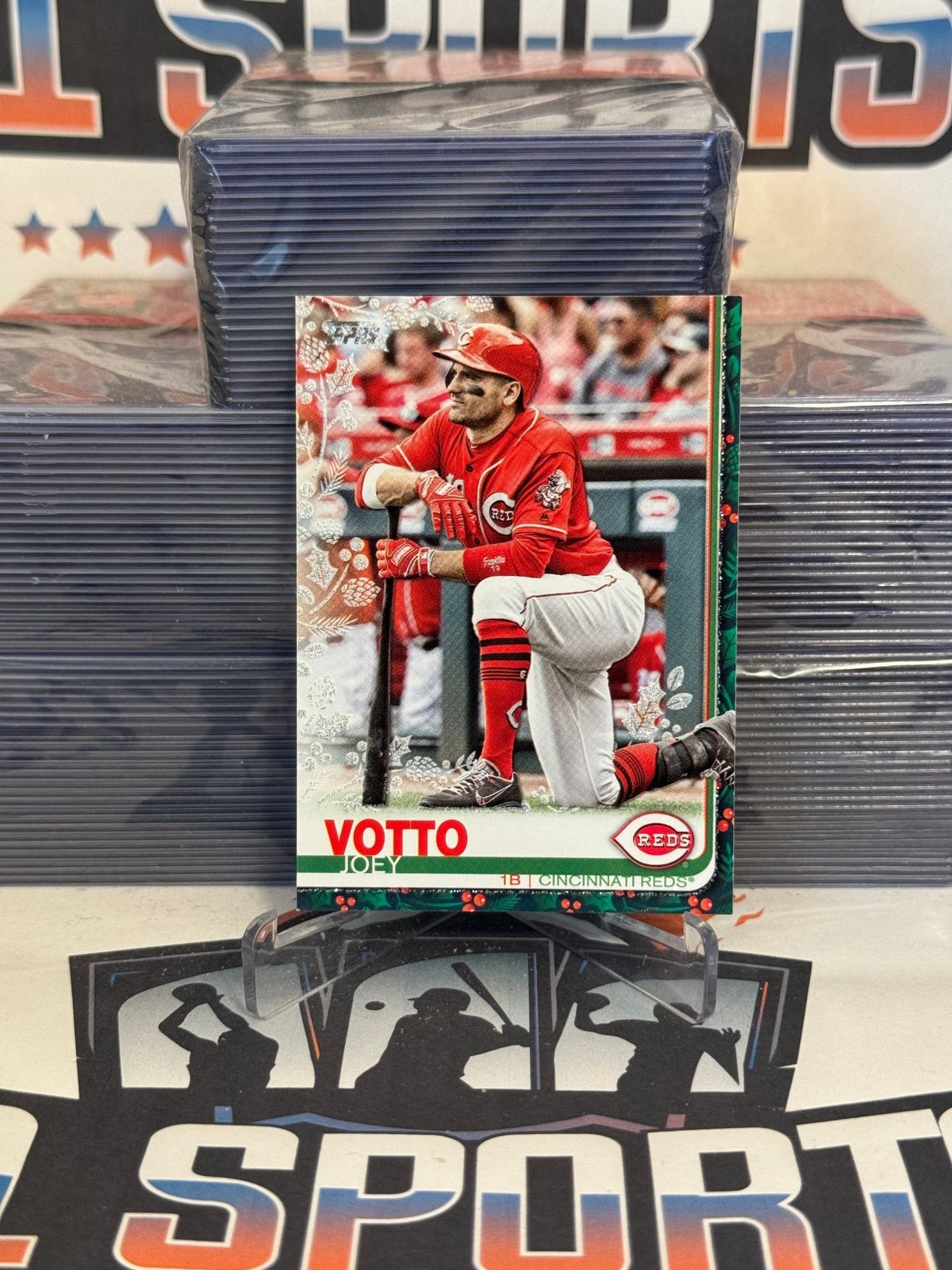 2019 Topps Holiday Joey Votto #HW65