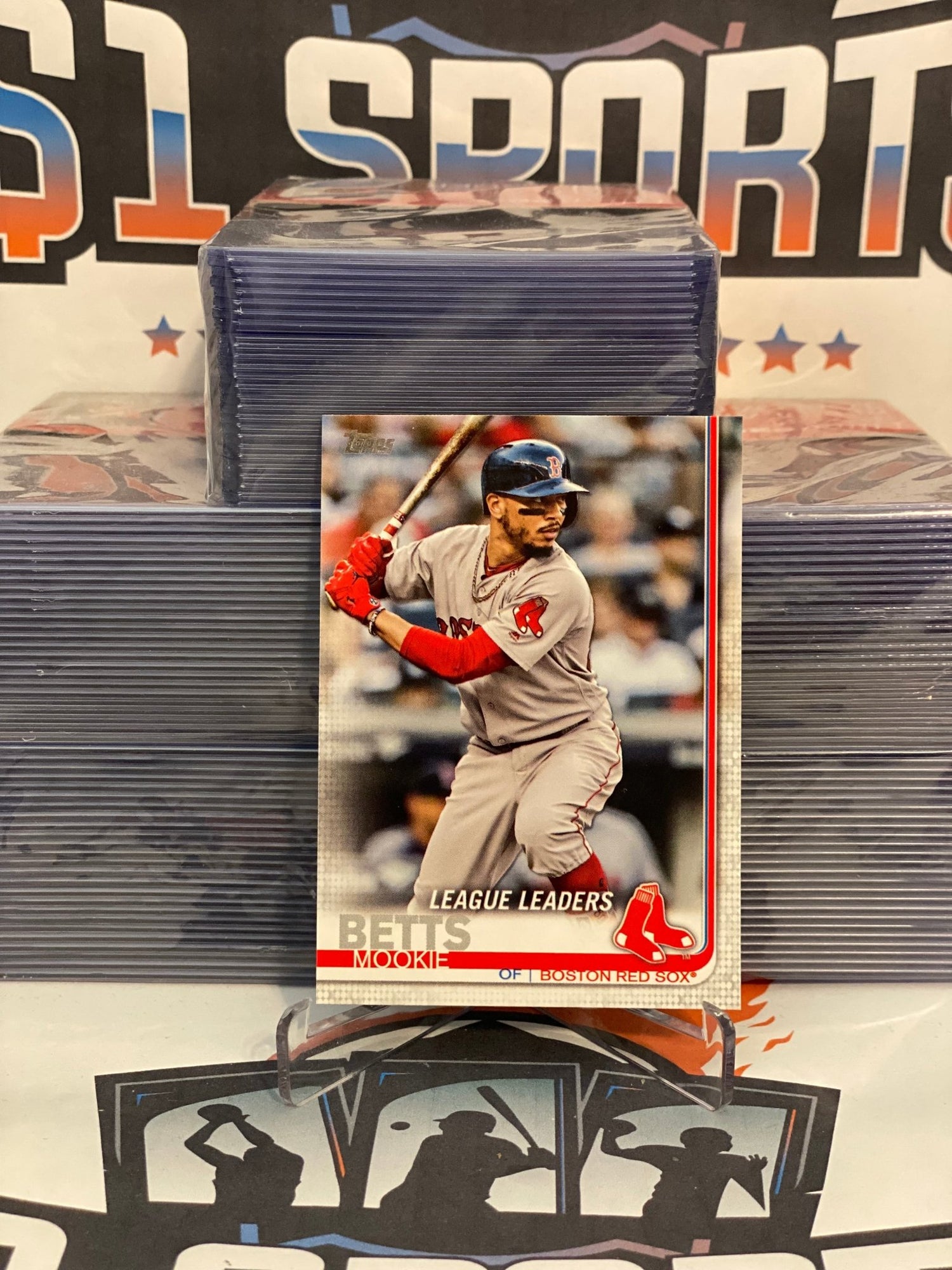 2019 Topps (League Leaders) Mookie Betts #312