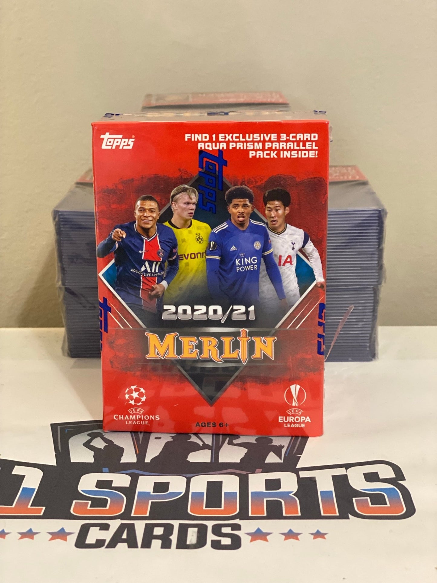 2020-21 Topps Merlin UEFA Champions League Soccer Blaster Box