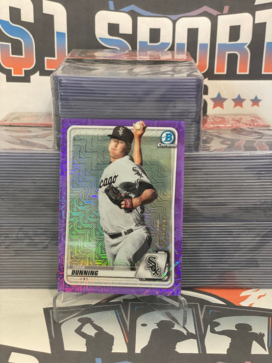 2020 Bowman Chrome Prospects (Purple Mojo Refractor 182/250) Dane Dunning #BCP-92