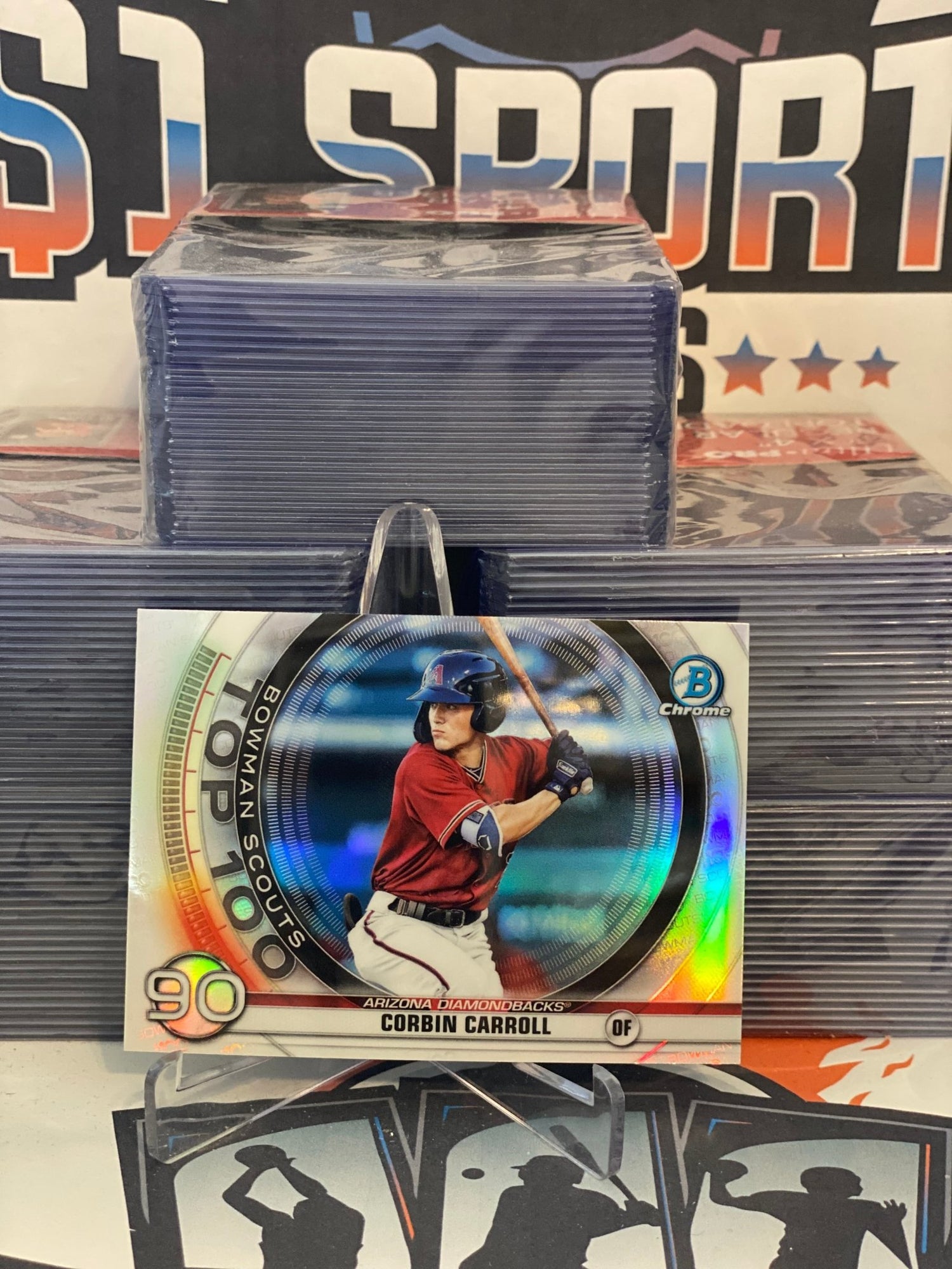 2020 Bowman Chrome (Top 100) Corbin Carroll #BTP-90