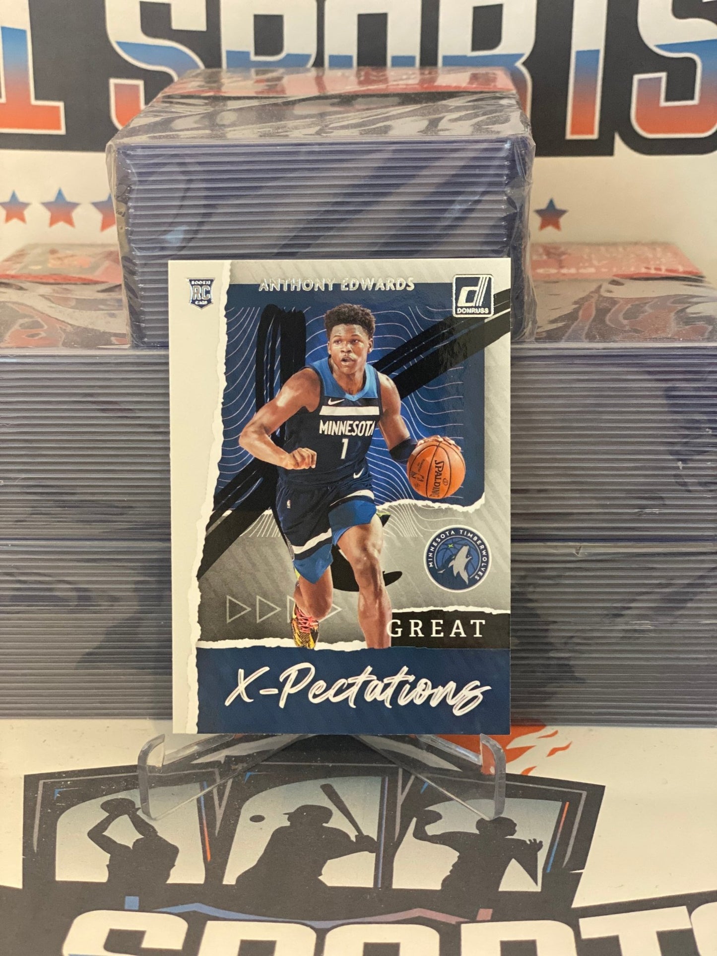 2020 Donruss (Great X-Pectations) Anthony Edwards Rookie #1