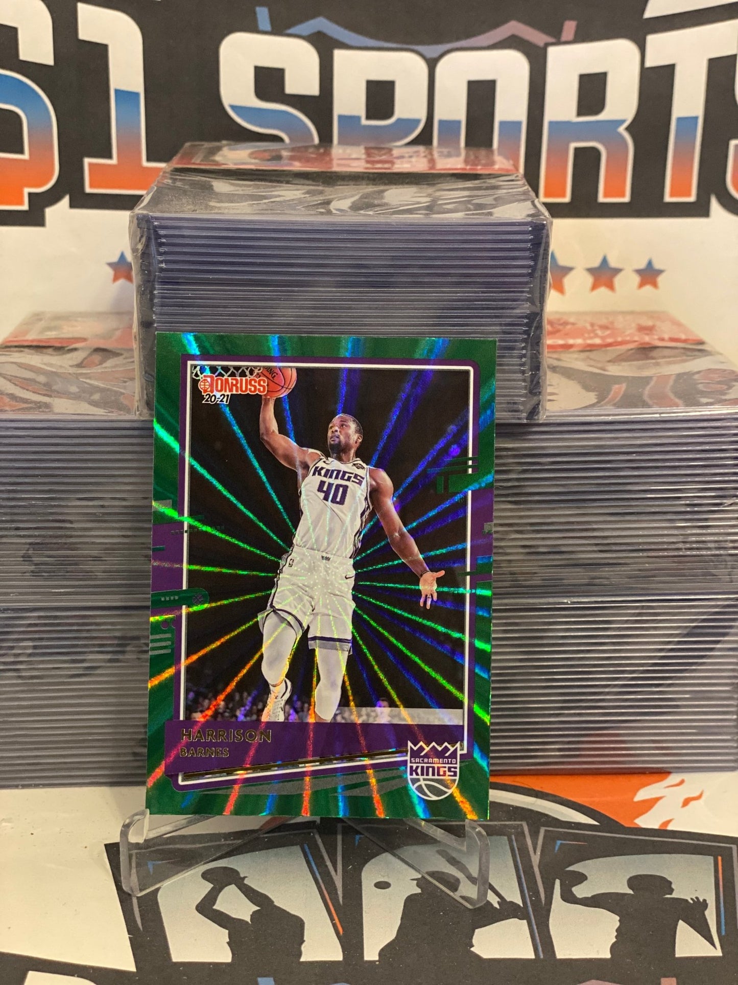 2020 Donruss (Green Laser) Harrison Barnes #122