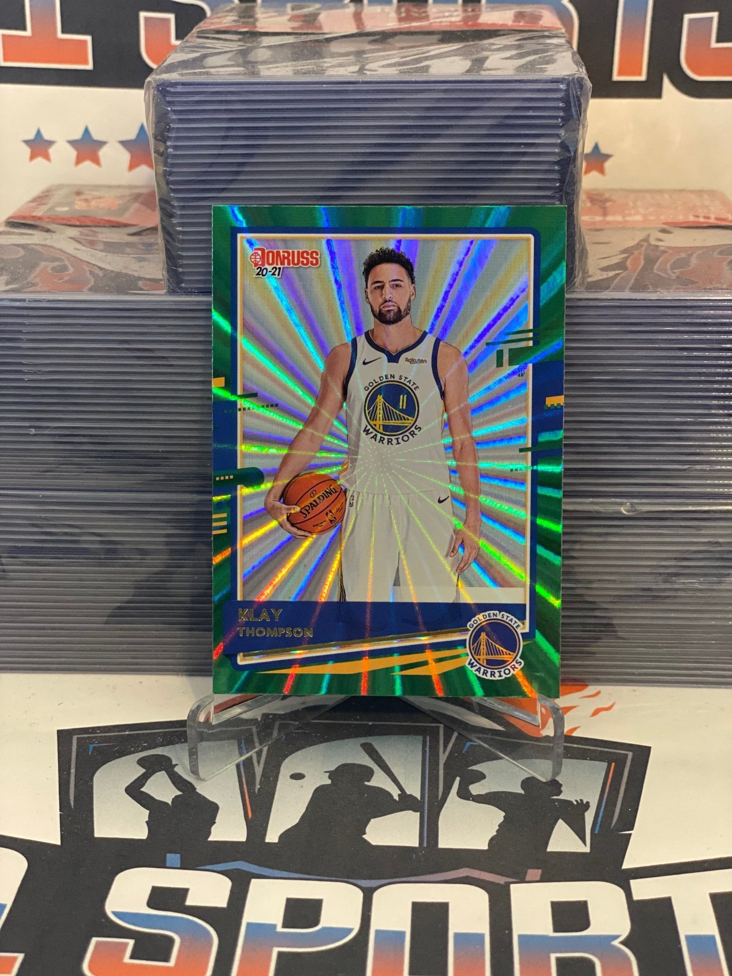 2020 Donruss (Green Laser) Klay Thompson #32