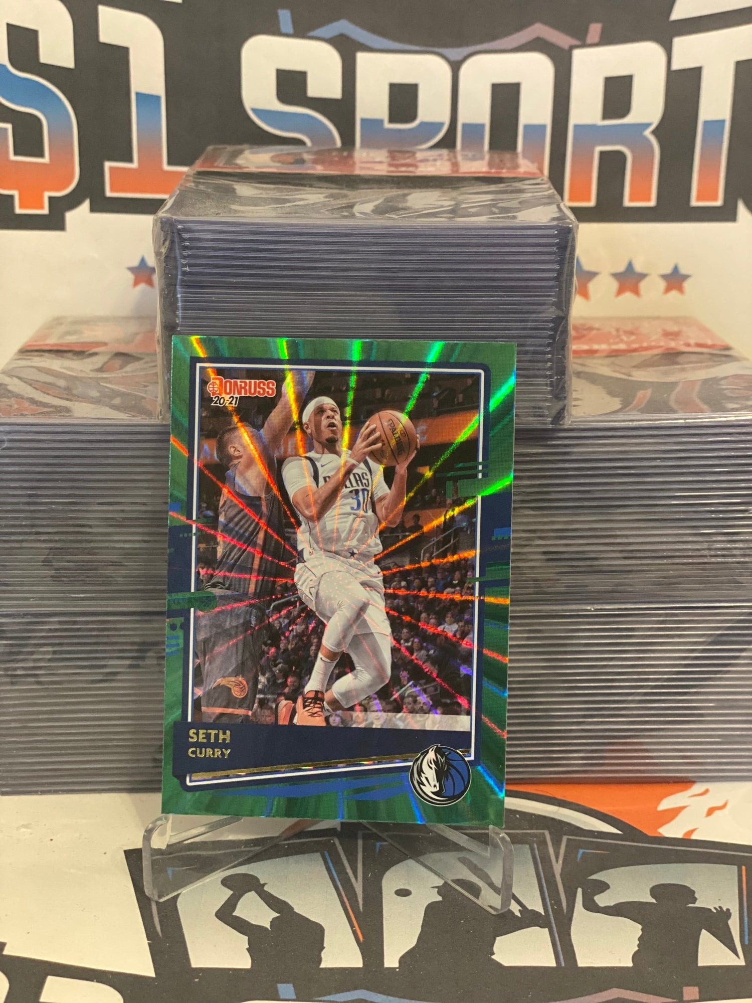 2020 Donruss (Green Laser) Seth Curry #89