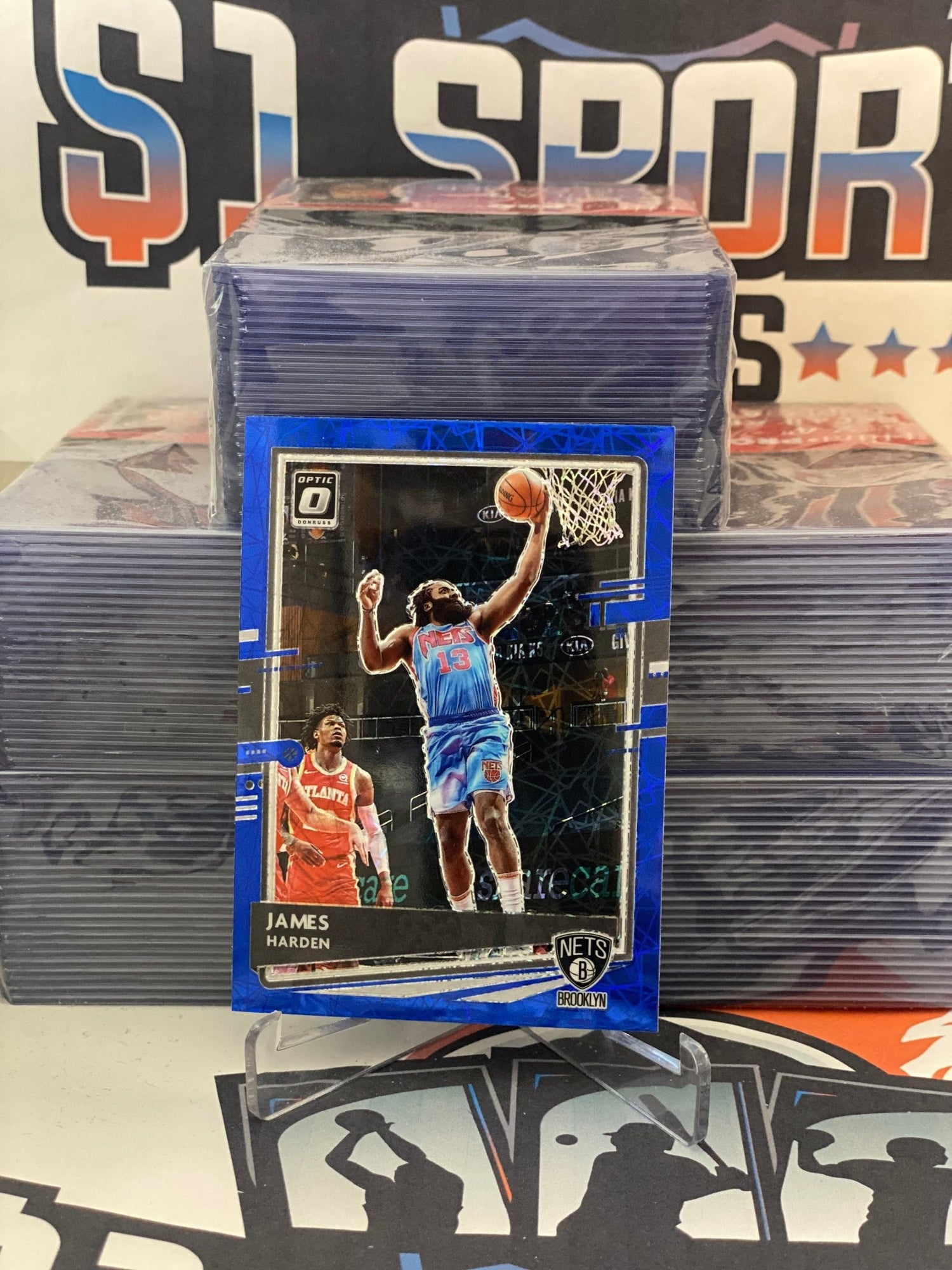 2020 Donruss Optic (Blue Velocity Prizm) James Harden #134