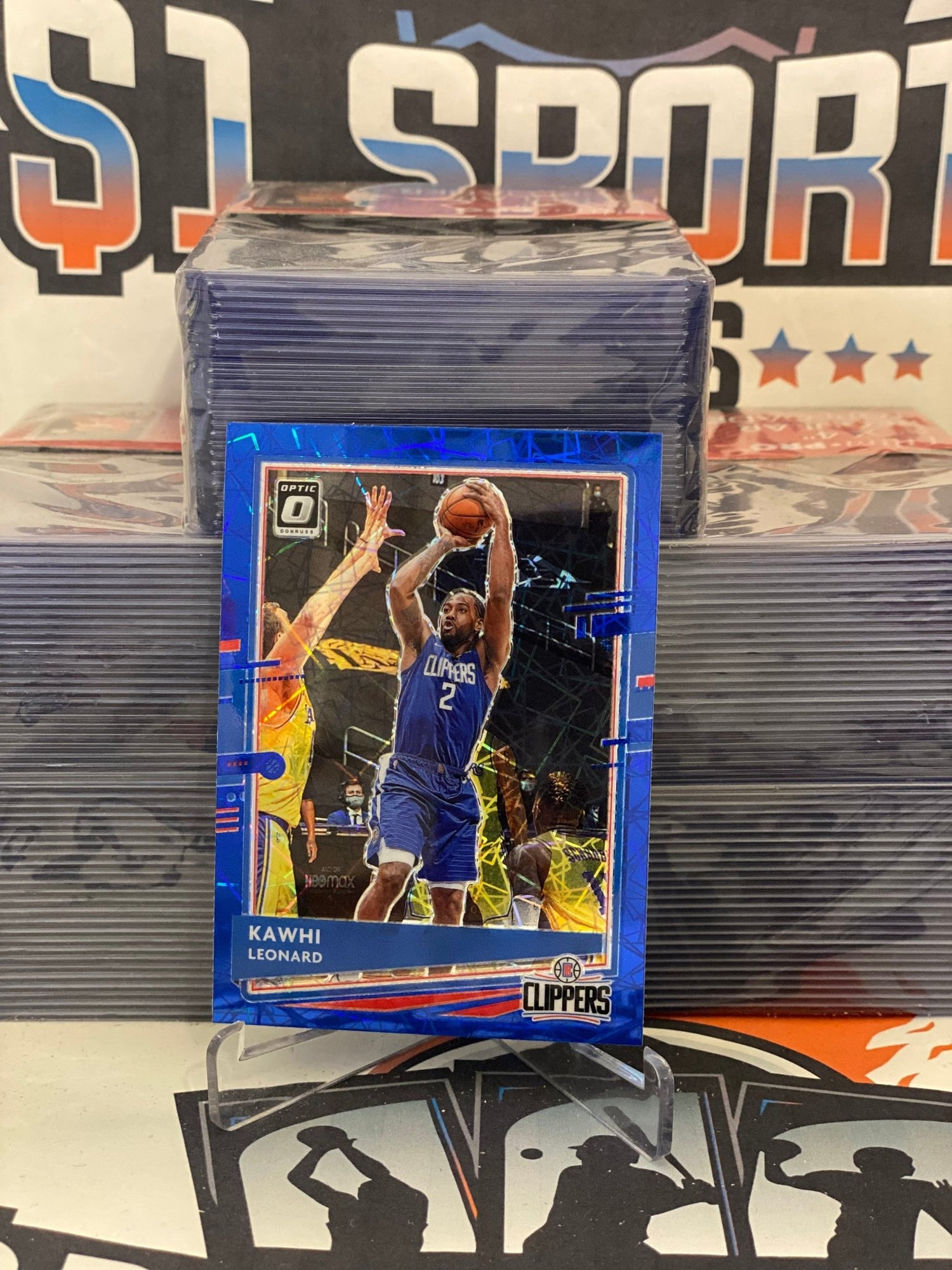 2020 Donruss Optic (Blue Velocity Prizm) Kawhi Leonard #125