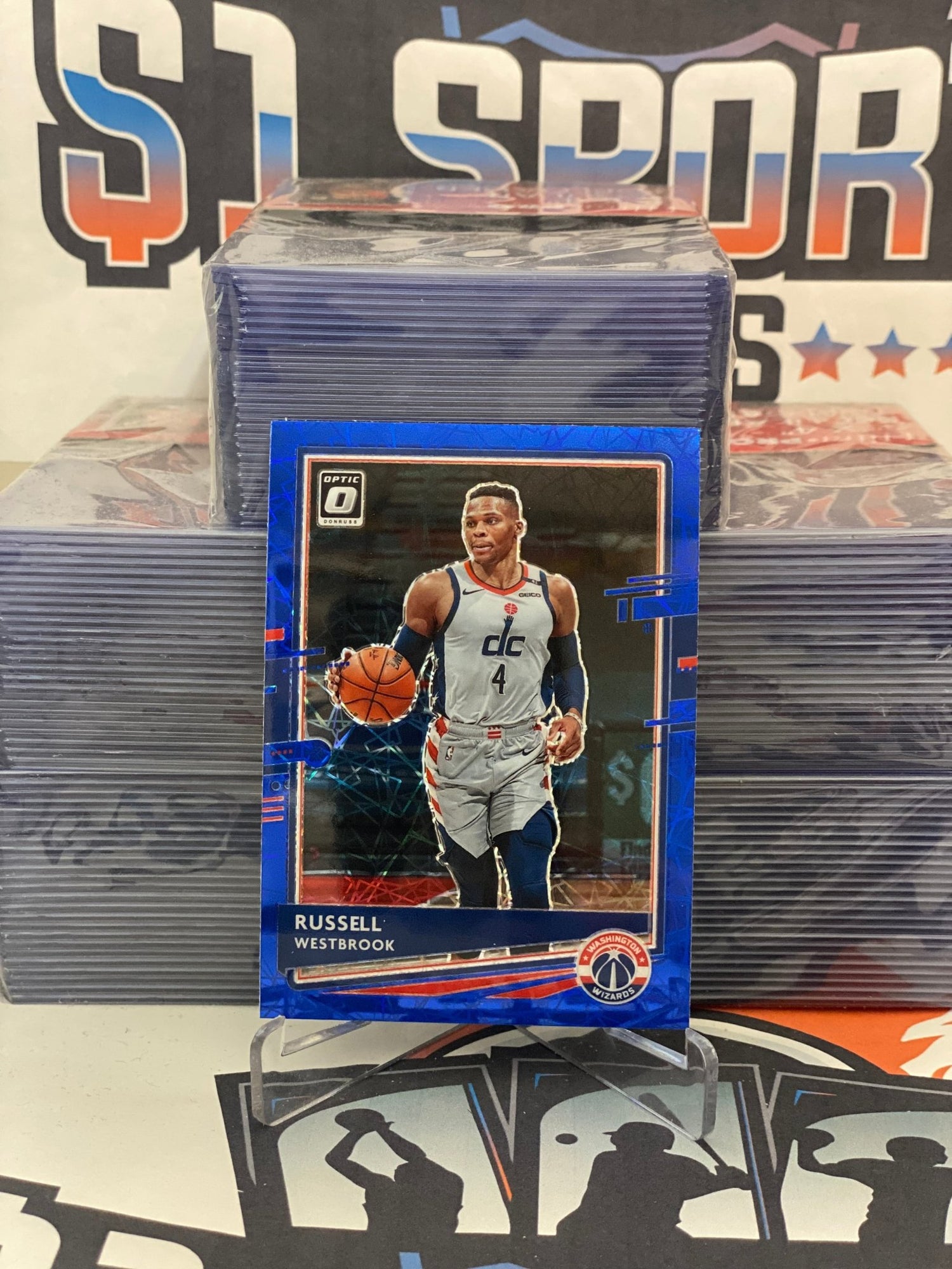 2020 Donruss Optic (Blue Velocity Prizm) Russell Westbrook #70