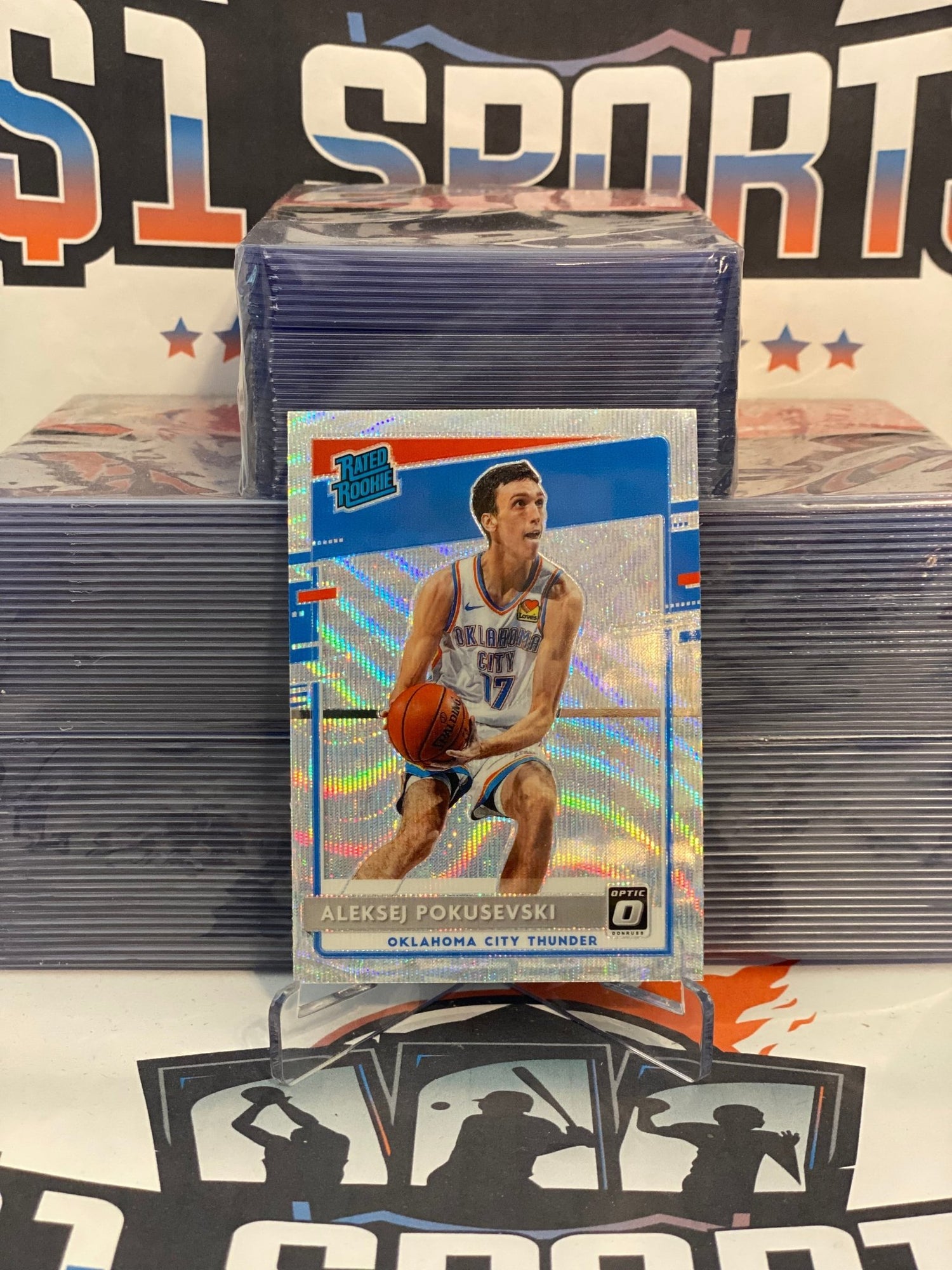 2020 Donruss Optic (Fanatics Prizm, Rated Rookie) Aleksej Pokusevski #167