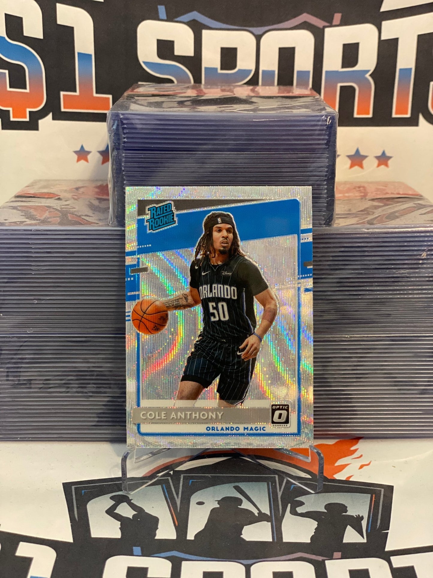 2020 Donruss Optic (Fanatics Prizm, Rated Rookie) Cole Anthony #165