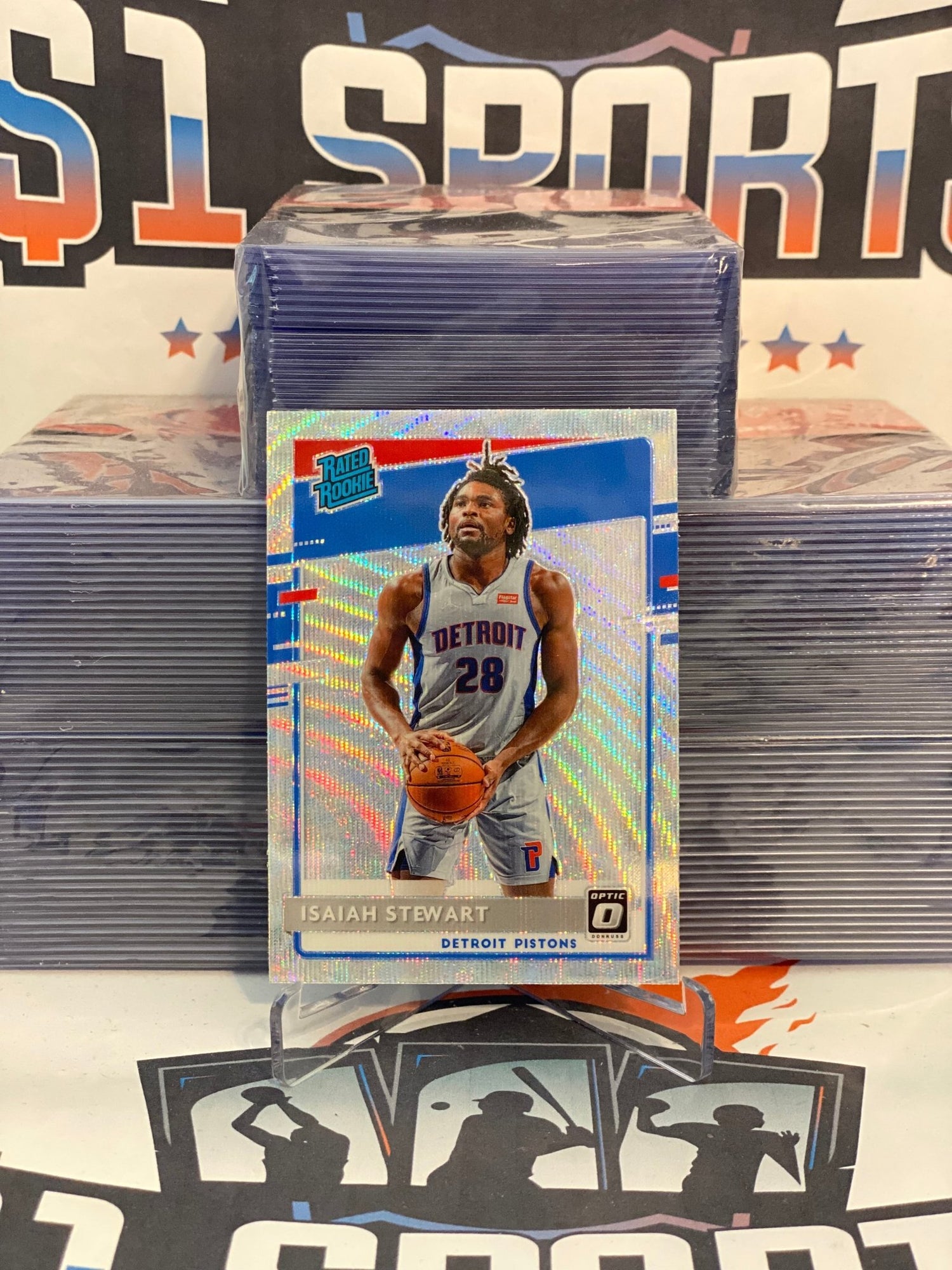 2020 Donruss Optic (Fanatics Prizm, Rated Rookie) Isaiah Stewart #166