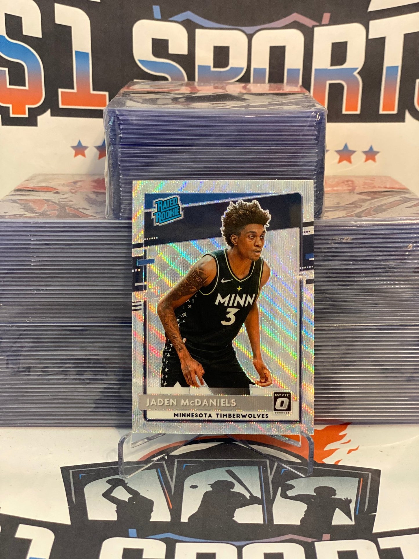 2020 Donruss Optic (Fanatics Prizm, Rated Rookie) Jaden McDaniels #178