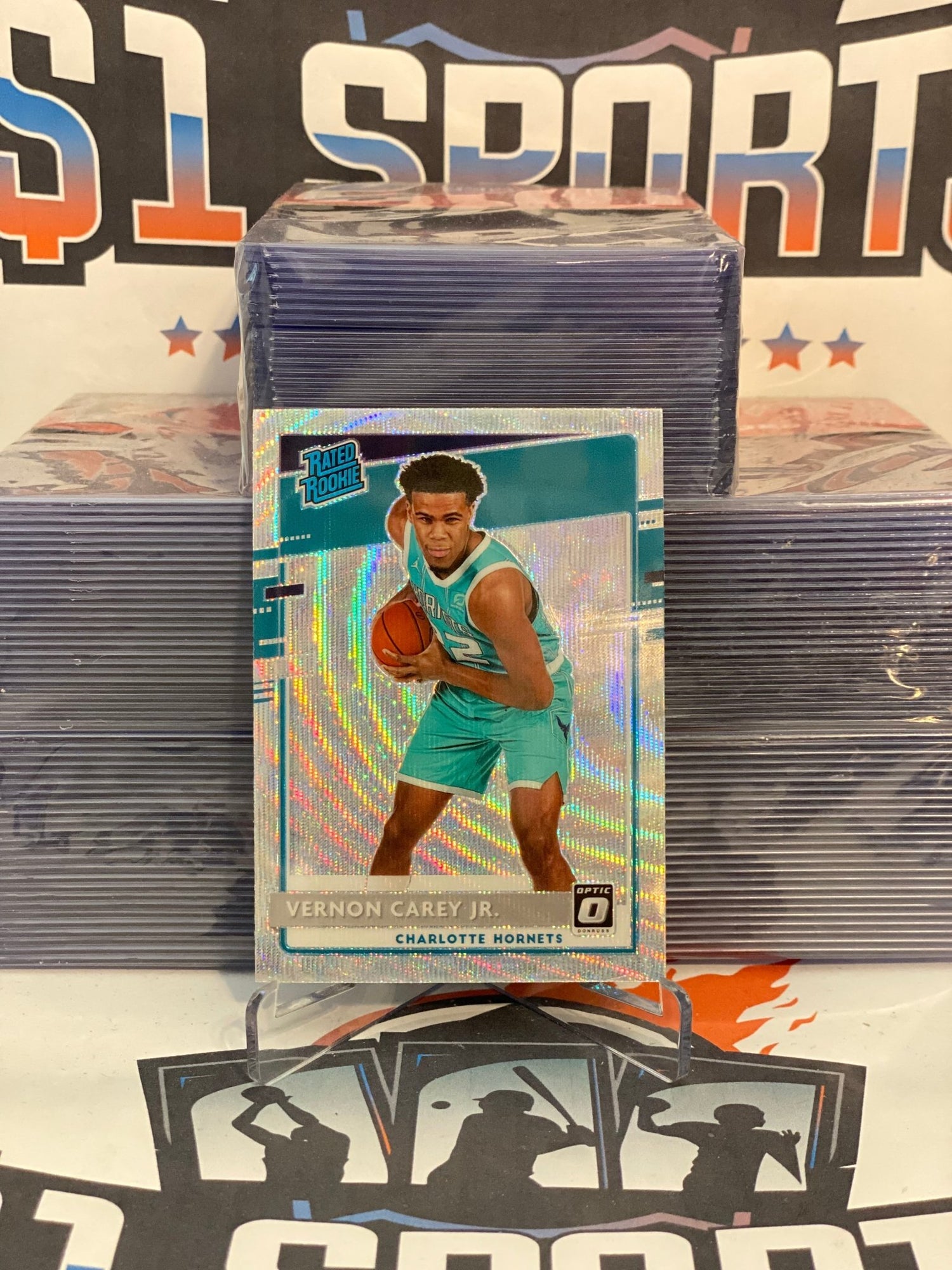 2020 Donruss Optic (Fanatics Prizm, Rated Rookie) Vernon Carey Jr. #182