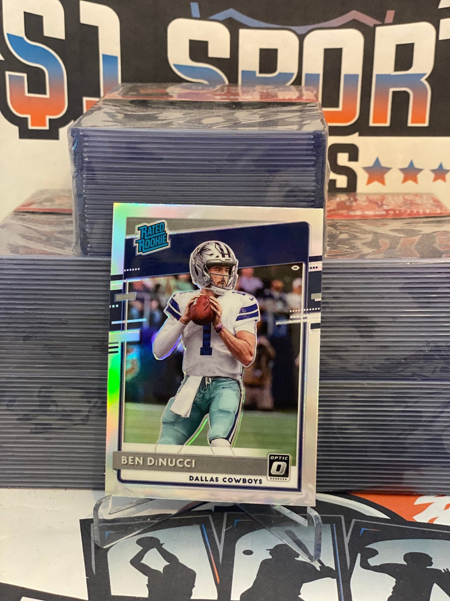 2020 Donruss Optic (Holo Prizm, Rated Rookie) Ben DiNucci #200
