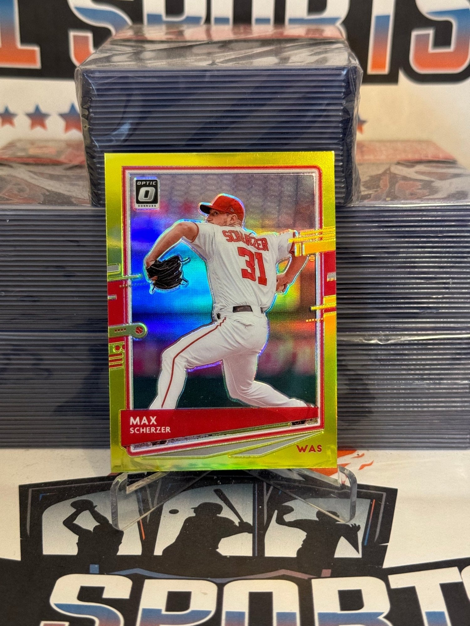 2020 Donruss Optic (Lime Green Prizm) Max Scherzer #138