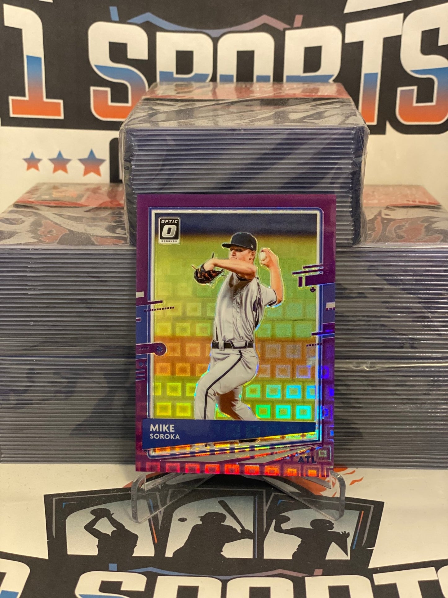 2020 Donruss Optic (Pandora Purple Prizm 35/99) Mike Soroka #153