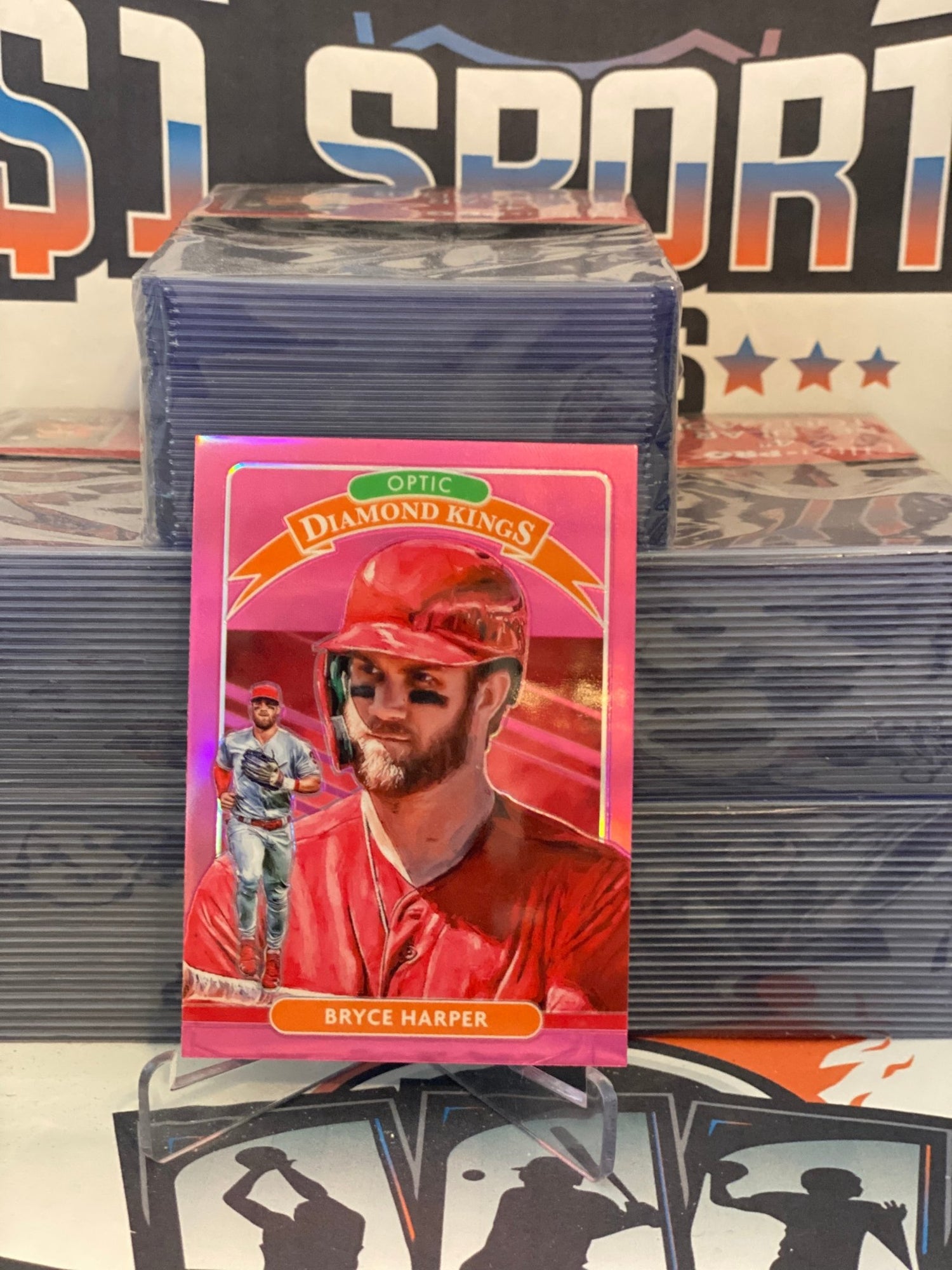 2020 Donruss Optic (Pink Prizm, Diamond Kings) Bryce Harper #24