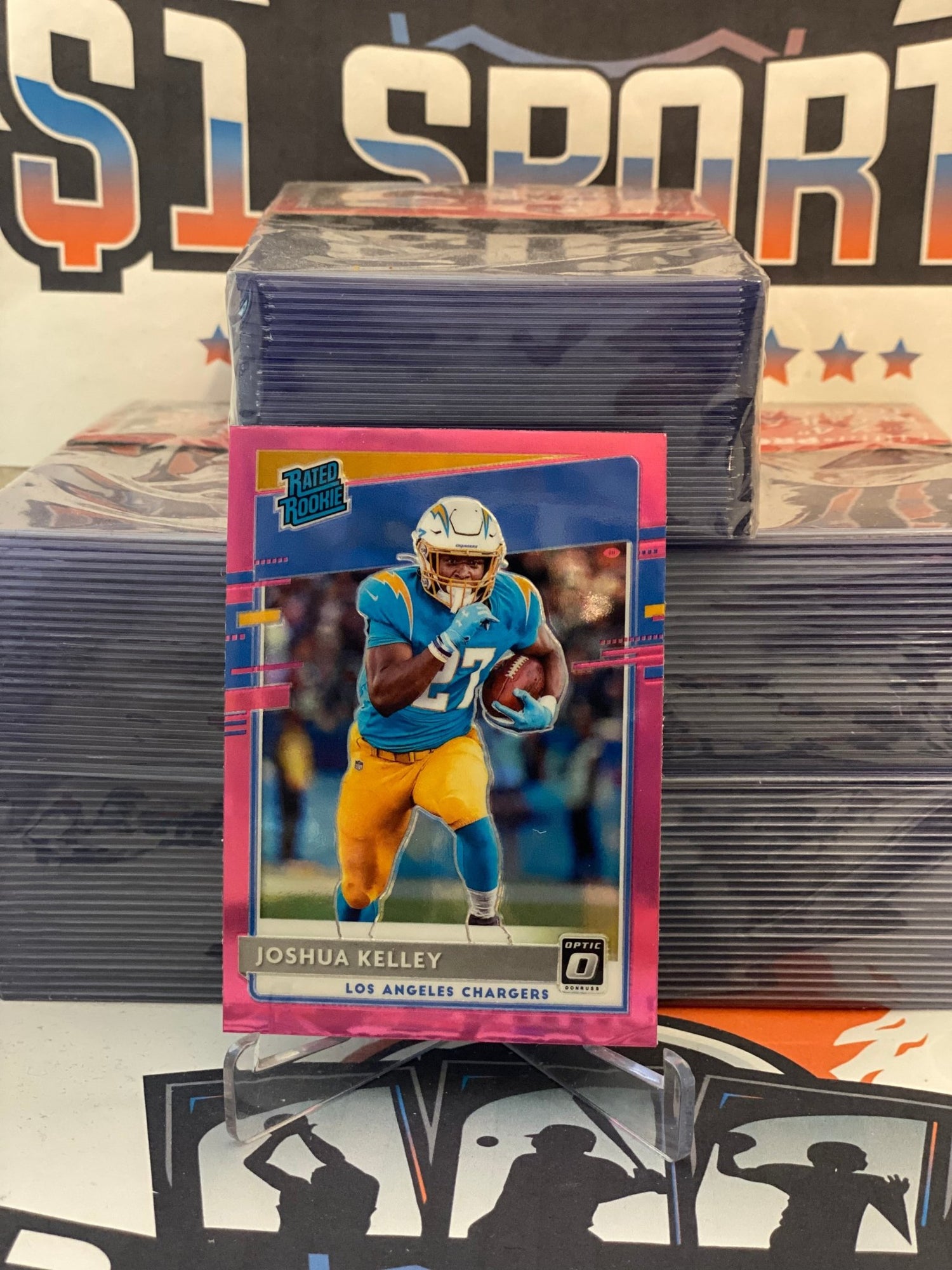 2020 Donruss Optic (Pink Prizm, Rated Rookie) Joshua Kelley #188