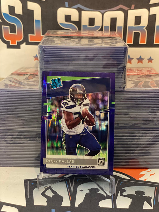 2020 Donruss Optic (Purple Flash Prizm, Rated Rookie) DeeJay Dallas #195